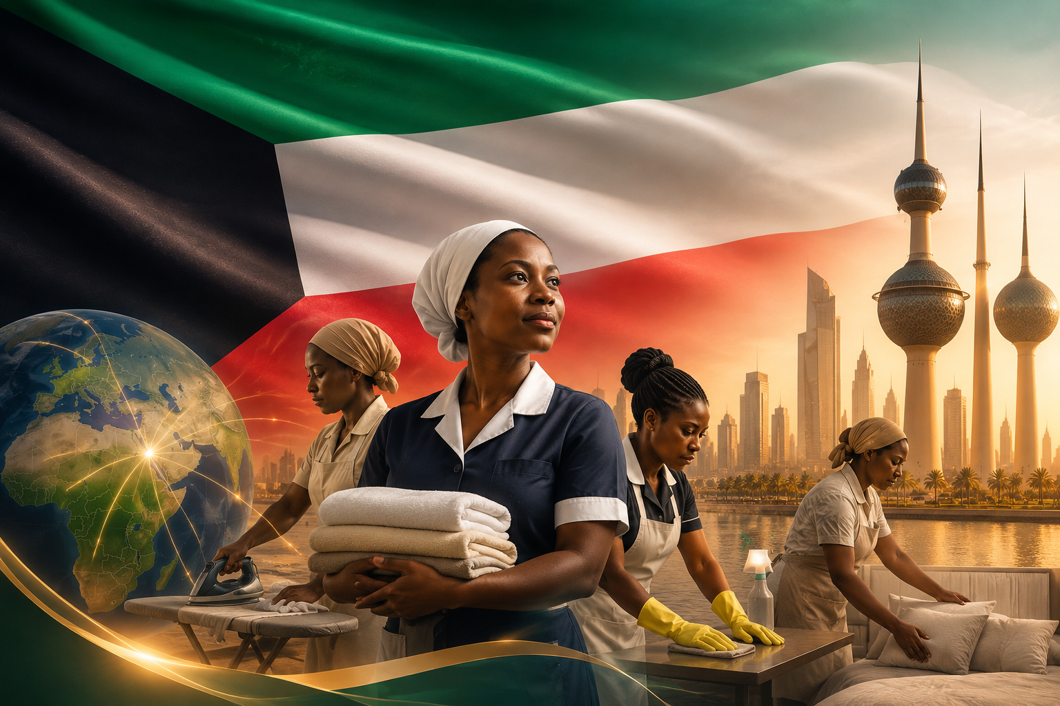 Kuwait Restricts Domestic Worker Recruitment from Nigeria and 23 Other African Countries