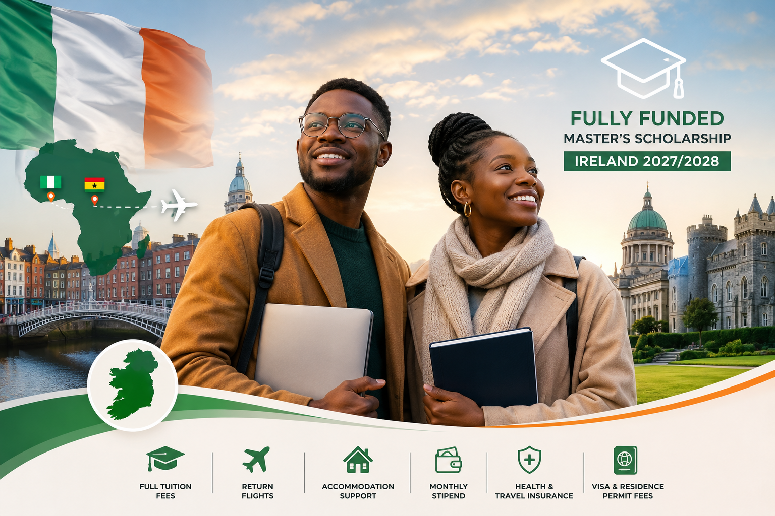 Ireland Opens Fully Funded Master’s Scholarship for Nigerians and Ghanaians