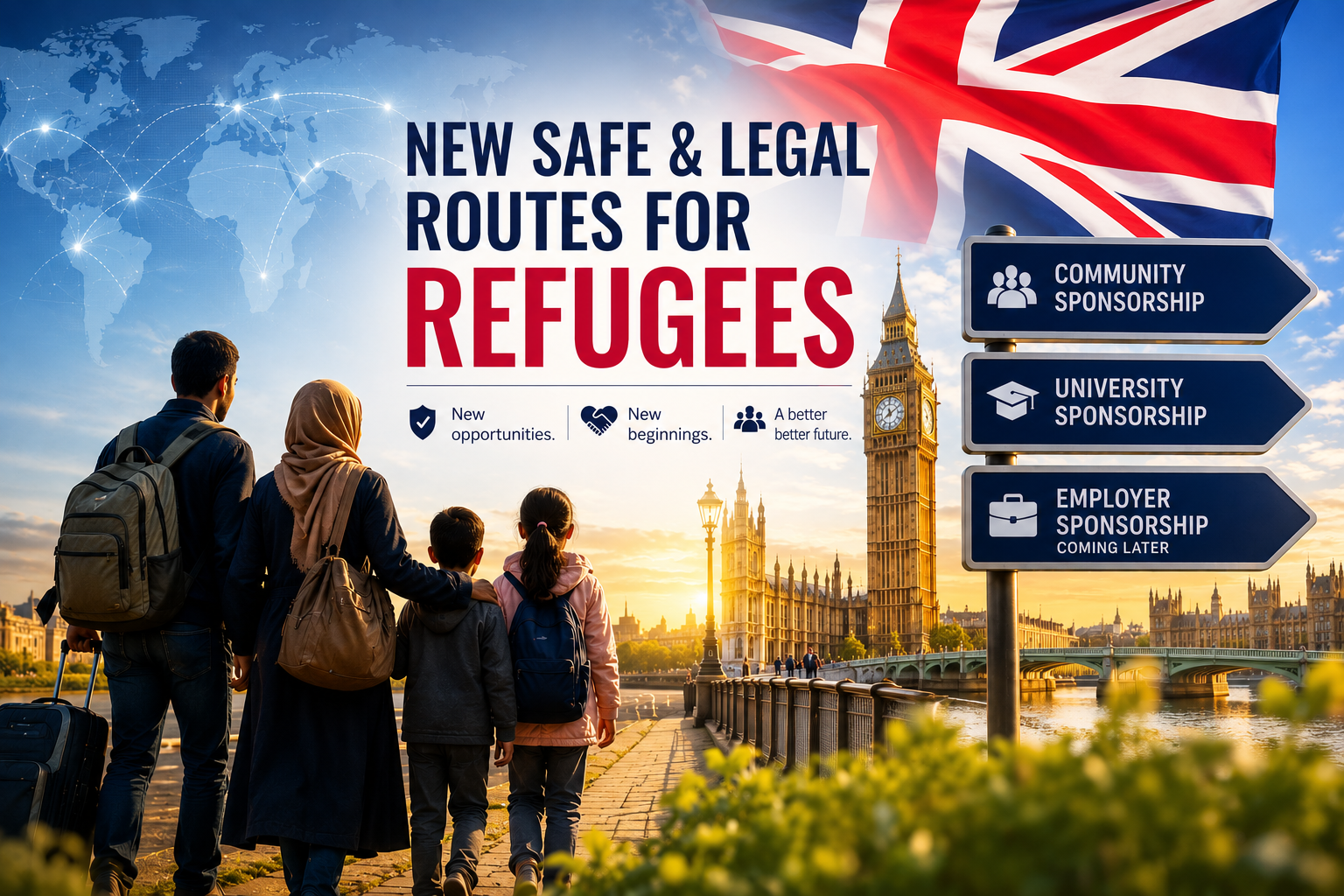 UK Announces New Safe and Legal Routes for Refugees